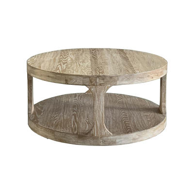 HL387 French-style Coffee Table Hand Carved Home Furniture Weathered Oak Wooden Bar