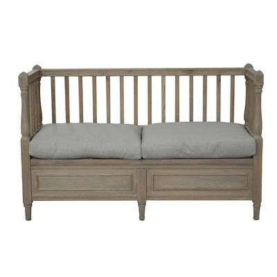 European Style French Antique Wooden Divan Sofa Bench HL101
