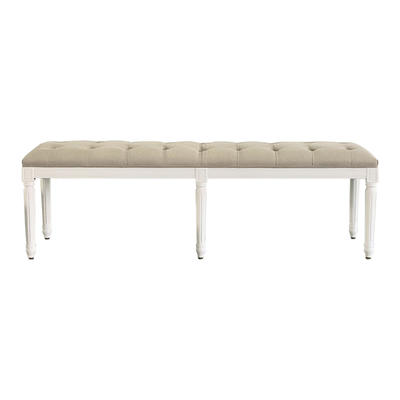 French-style Antique Wooden Upholstered Bench HL297