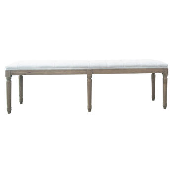 French-style Antique Wooden Upholstered Bench HL297-160