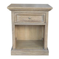 Antique French-style Nightstand Wooden Bedside Cabinet Table HL133