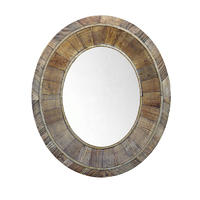 French Style Antique Solid Wood Frame Decorative Mirror HL110