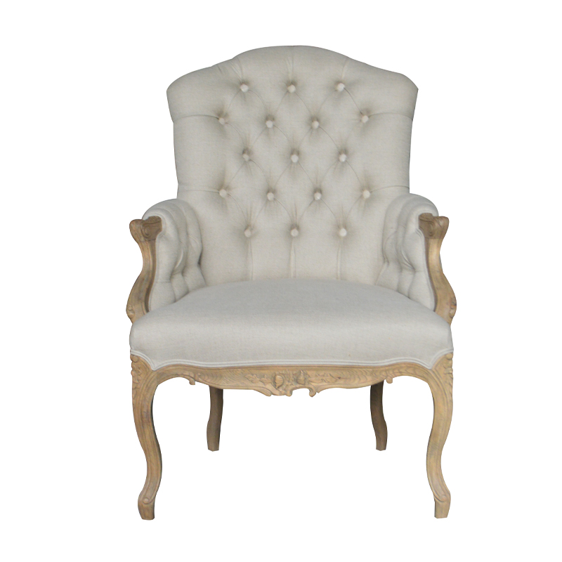 French Style Oak Armchair With Various Finish Color S1170 Hoolnn