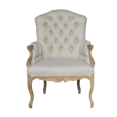 French style oak armchair with various finish color S1170