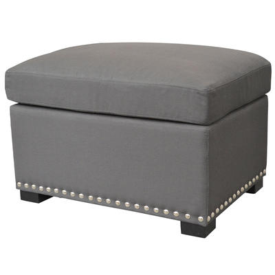 Upholstered Ottoman with storage customization HL040