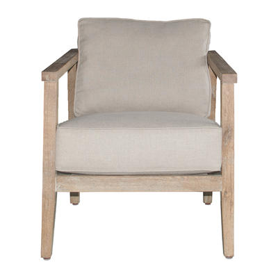 French Style Oak Wood Armchair S1005