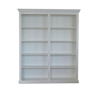 French-style Pure White Oak Bookcase W5908