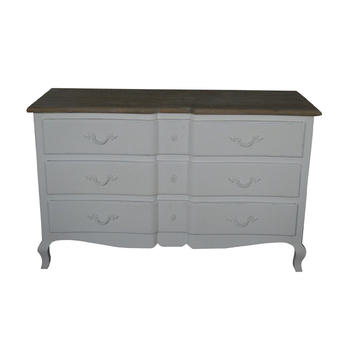 HL903 Vintage French Home Furniture 6 Drawers Drawing Room Livingroom corner Balcony Storage Chest Cabinets