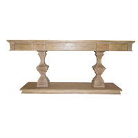 White Washed Oak Console Table