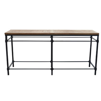 HL410 French Industrial 85cm Height Stand Up Foot Rest Console Table