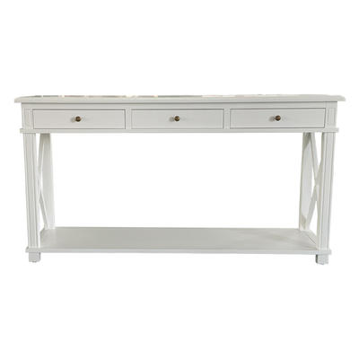 French Contemporary Console Table With 3 Drawers
