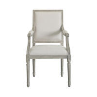 P2199-2 Vintage French Square Upholstered Dinning Chair