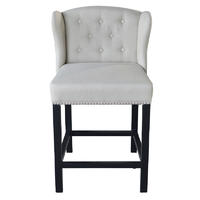 French Antique Leather Bar Chair S2011