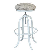 HL425 French Style Vintage Wooden Metal Bar Stool