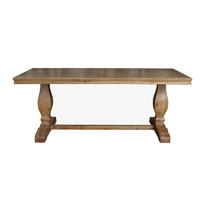 Oak wood Trestle Dining Table T159-200