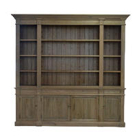 Antique French Country-style Solid Wood Bookcase