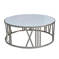 French-style Coffee Table with White Marble Top HL490-1