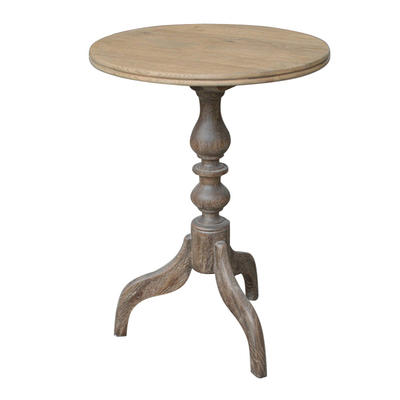 French stylish round wooden side table HL085